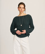 Lightweight Cashmere Relaxed Boatneck Sweater