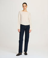 Lightweight Cashmere Relaxed Boatneck Sweater