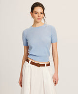 Lightweight Cashmere Short Sleeve Sweater