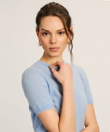 Lightweight Cashmere Short Sleeve Sweater