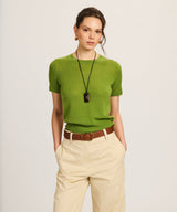 Lightweight Cashmere Short Sleeve Sweater