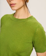 Lightweight Cashmere Short Sleeve Sweater
