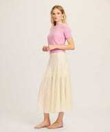 Lightweight Cashmere Short Sleeve Sweater