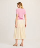 Lightweight Cashmere Short Sleeve Sweater