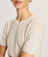 Lightweight Cashmere Short Sleeve Sweater