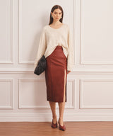 Luxe Cashmere Cable V-Neck Sweater