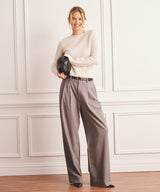 Saddle Cashmere Crewneck Sweater