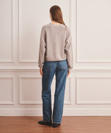 Luxe Cashmere V-Neck Bomber Cardigan