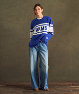 NFL Luxe Cashmere Oversized Crewneck Sweater