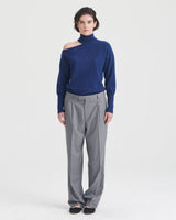 Cashmere Shoulder Cut Out Turtleneck