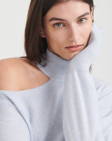 Cashmere Shoulder Cut Out Turtleneck