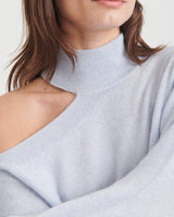 Cashmere Shoulder Cut Out Turtleneck