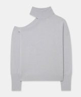 Cashmere Shoulder Cut Out Turtleneck