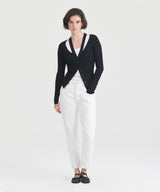 Ribbed Cut Out Cardigan