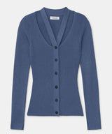 Ribbed Cut Out Cardigan