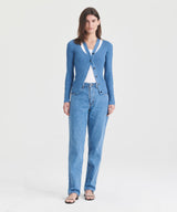 Ribbed Cut Out Cardigan