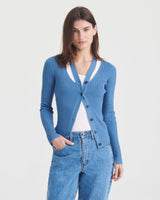 Ribbed Cut Out Cardigan