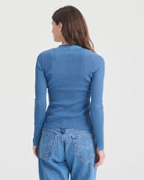 Ribbed Cut Out Cardigan