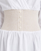 Cotton Cashmere Mixed Media Mini Dress