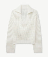 Luxe Chunky Cotton Pointelle Stitch Polo