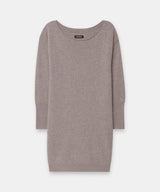 Cashmere Boatneck Mini Sweater Dress
