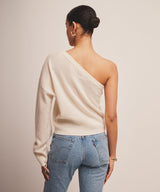 Signature Cashmere One Shoulder Sweater