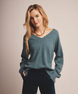 Signature Cashmere Wide Sleeve V-Neck Sweater