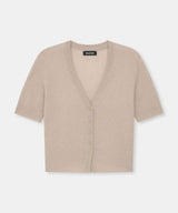 Lightweight Cashmere Short Sleeve Cardigan