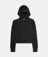 Signature Cashmere Cropped Hoodie