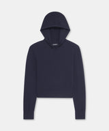 Signature Cashmere Cropped Hoodie