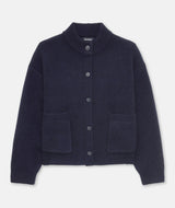 Ultra Luxe Cashmere High Neck Cardigan