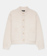 Ultra Luxe Cashmere High Neck Cardigan