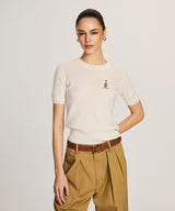 Women's Woodstock Lightweight Cashmere Short Sleeve Sweater