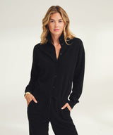 Signature Cashmere Button Down Jumpsuit