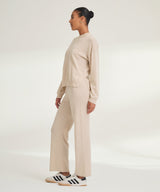 Signature Cashmere Crewneck Sweater with Pintucks