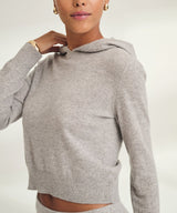 Signature Cashmere Cropped Hoodie