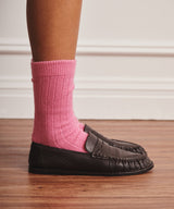 Signature Cashmere Ribbed Socks