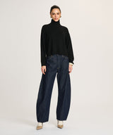 Signature Cashmere Boxy Turtleneck Sweater