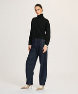 Signature Cashmere Boxy Turtleneck Sweater