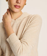 Signature Cashmere Cropped Hoodie