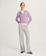 Signature Cashmere Cropped Zip Up Hoodie