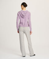 Signature Cashmere Cropped Zip Up Hoodie