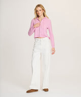 Signature Cashmere Cropped Zip Up Hoodie