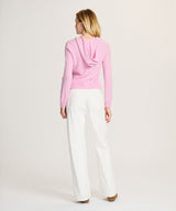 Signature Cashmere Cropped Zip Up Hoodie
