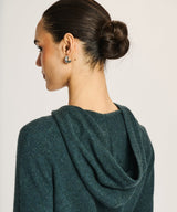 Signature Cashmere Cropped Zip Up Hoodie