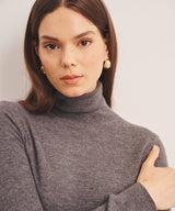 Super Fine Cashmere Classic Turtleneck Sweater