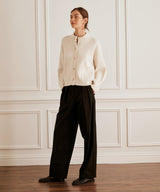 Ultra Luxe Cashmere High Neck Cardigan