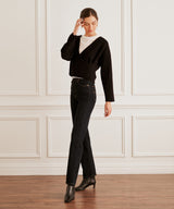 Super Luxe Cashmere Crossover Sweater