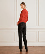 Super Luxe Cashmere Crossover Sweater