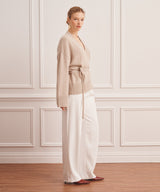 Super Luxe Cashmere Tie Waist Cardigan